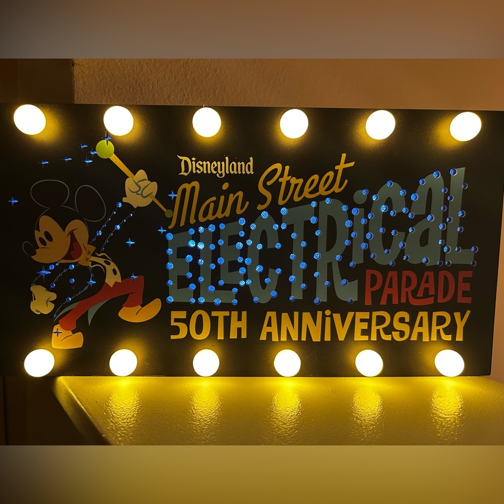 Disney Main Street Electrical Parade Light-Up Sign